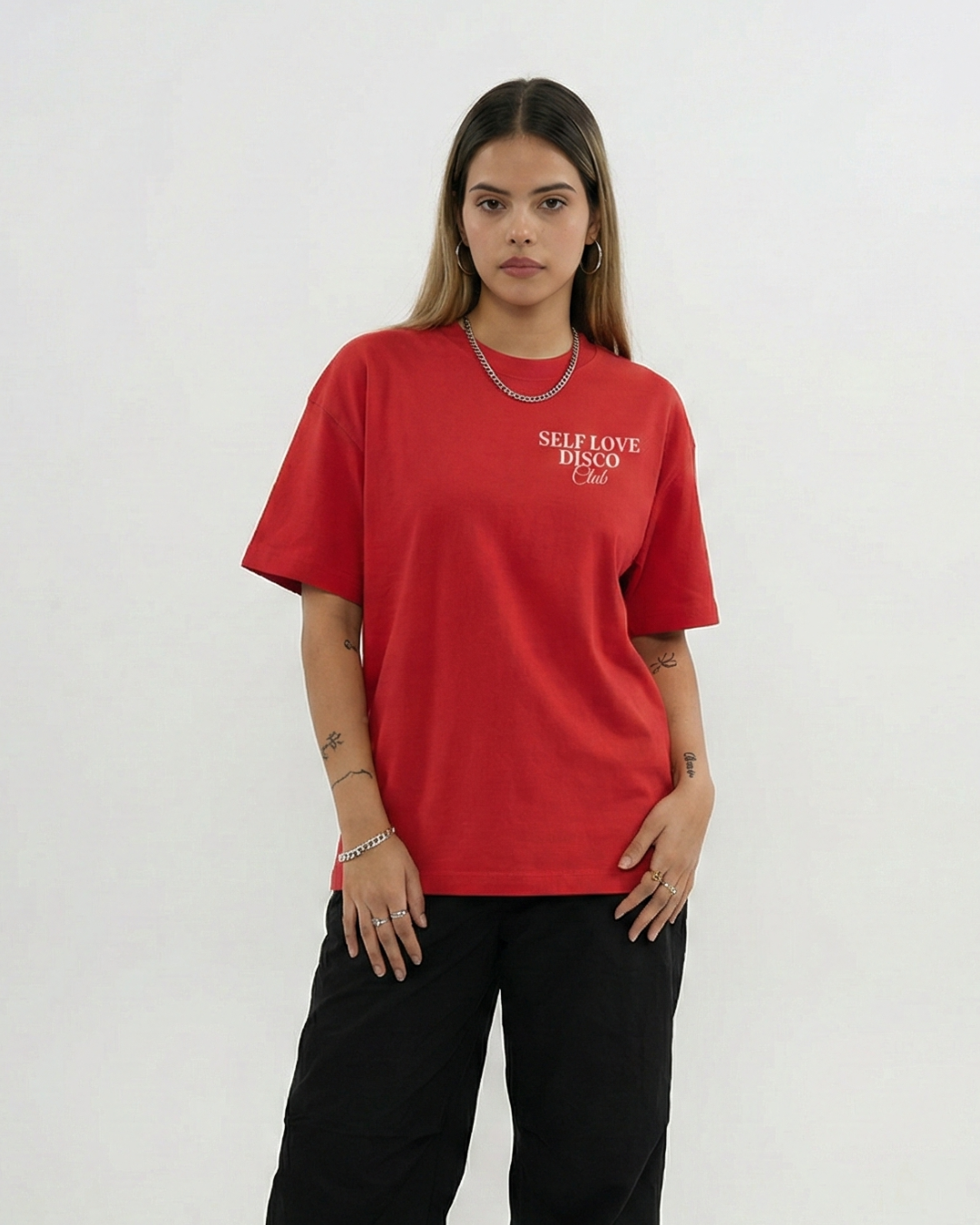 The Self Love Disco Club Tee - Red
