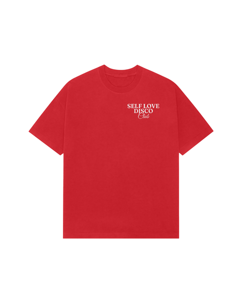 The Self Love Disco Club Tee - Red